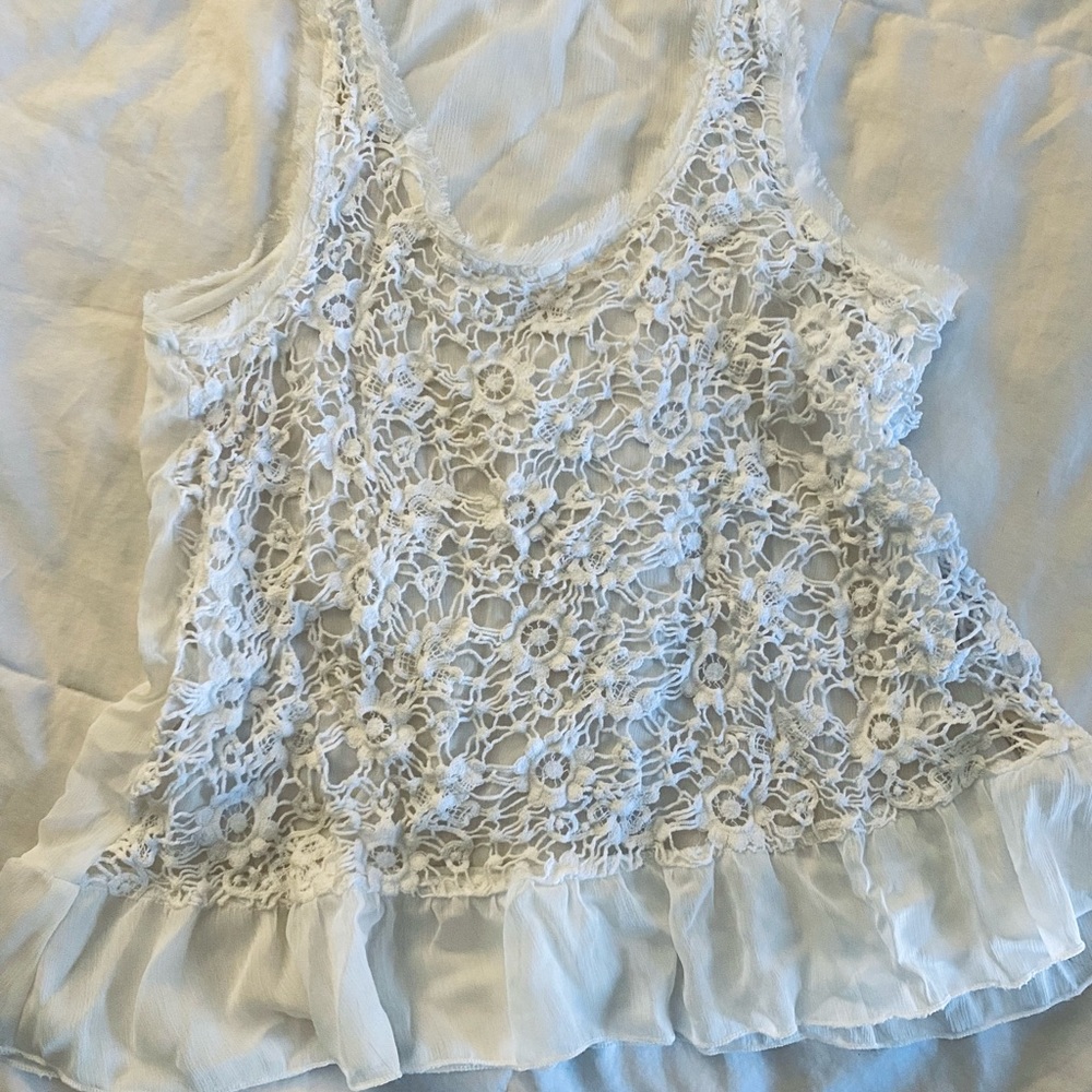 Women’s sleeveless top knitted Sheer M